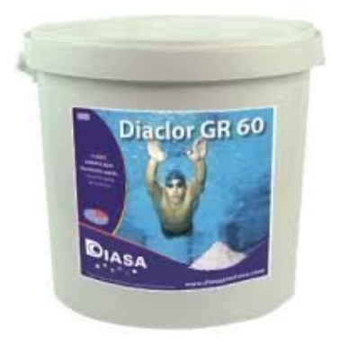 Гранула хлора быстрое растворение 60%, 1 упаковка=5 кг PERAQUA Diaclor GR 60 5 Оборудование контроля качества воды